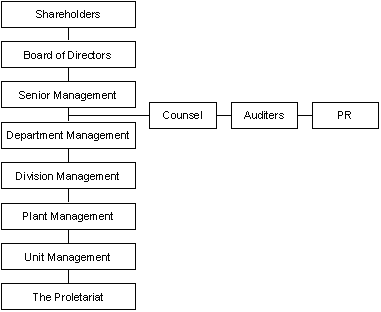 Traditional View of the Corporate Hierarchy